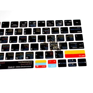 Dreamweaver Silicone Laptop Keyboard Skin shortcut Hotkeys silicone  for magic keyboard  MLA22LLB/A Keyboard Covers