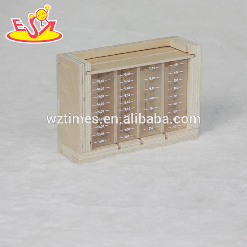 2018 new fashion children toys wooden coin bank W03B050