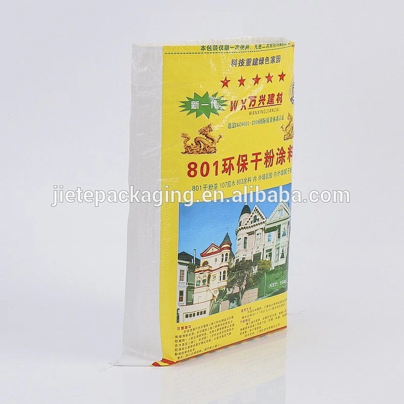 20kg 25kg cement, coating, washing powder packaging pp woven bag China wholesale