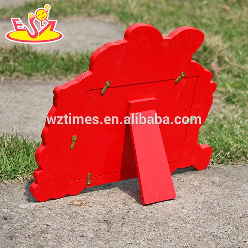 Wholesale household lovely animals shape wooden photo frame for children W09A039