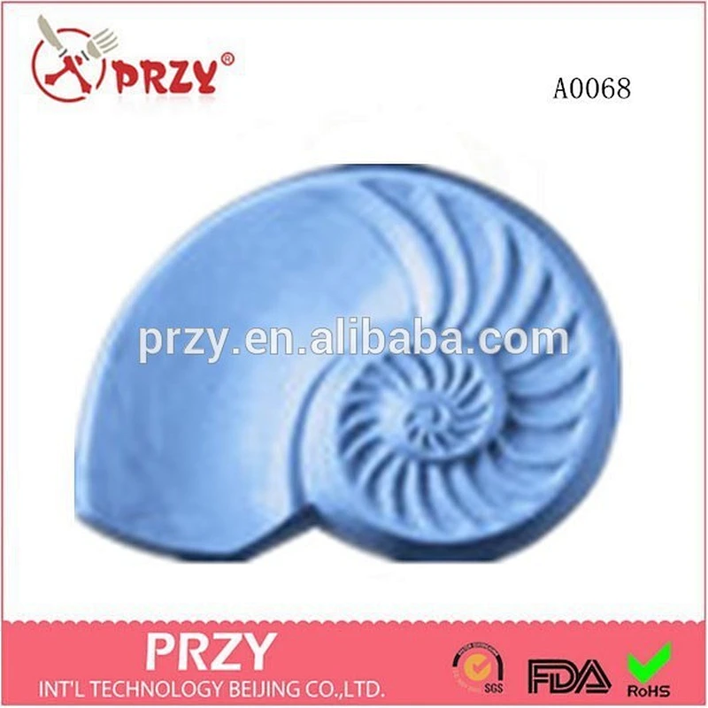 silicone chambered Nautilus soap mold