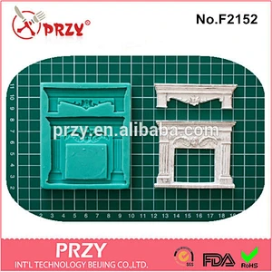 F2152 PRZY Fireplace Furniture silicone mold cake decorating supplier