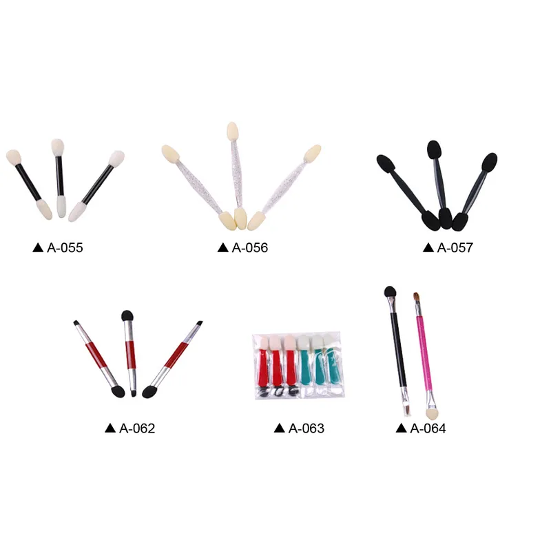 Wholesale beauty tools custom makeup brushes double head eyeshadow brush
