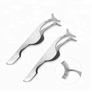 Custom Logo Mini Portable False Eyelashes Extension Tool Private Label Curl Eyelash Curler Set Stainless Steel