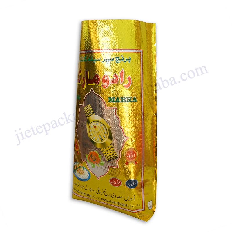 Customized 10kg,25kg plastic foil laminated pp woven basmati rice packaging bag for Pakstan,Afghan