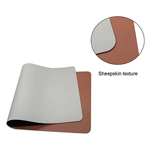 Good Quality Custom Large Double side PU Leather Mouse Pad Desk Writing Mat, Big Mouse Pad