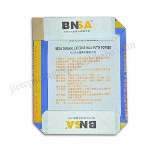 High quality 25kg stand up white kraft paper cement packaging bag for gypsum powder,mortar