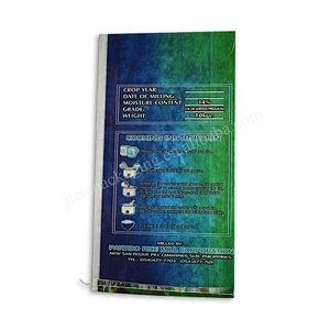 Customized bopp laminated pp woven basmati rice bag wheat in plastic packaging sack 10kg 25kg 50kg