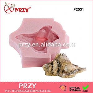 F2531 Silicone Mold - Large Conch Shell Mold - Soap, Wax, Resin, Polymer or Epoxy Clays - Food Safe Fondant,