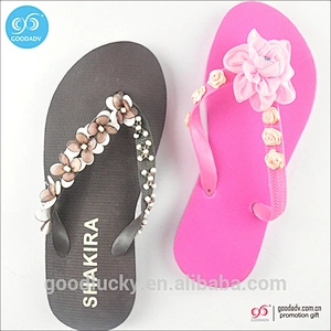 Home Bedroom OEM Women Flat Slippers for Lady