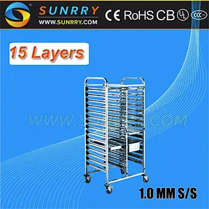Kitchen Trolley Design/Professional Makeup Trolley Case/Food Service Trolley Prices (SY-TR1511D SUNRRY)