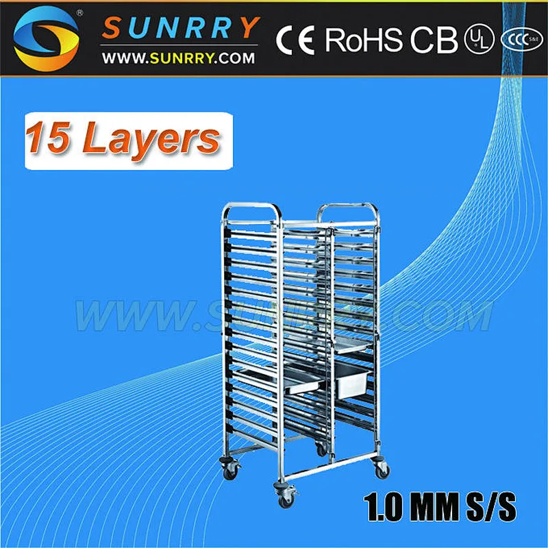 Kitchen Trolley Design/Professional Makeup Trolley Case/Food Service Trolley Prices (SY-TR1511D SUNRRY)