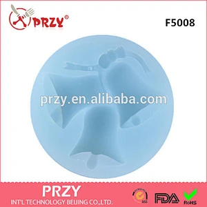 DIY Christmas bells sugar cake decoration silicone molds