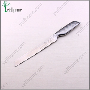 Professional stainless steel Double Serrated Edge bread knife