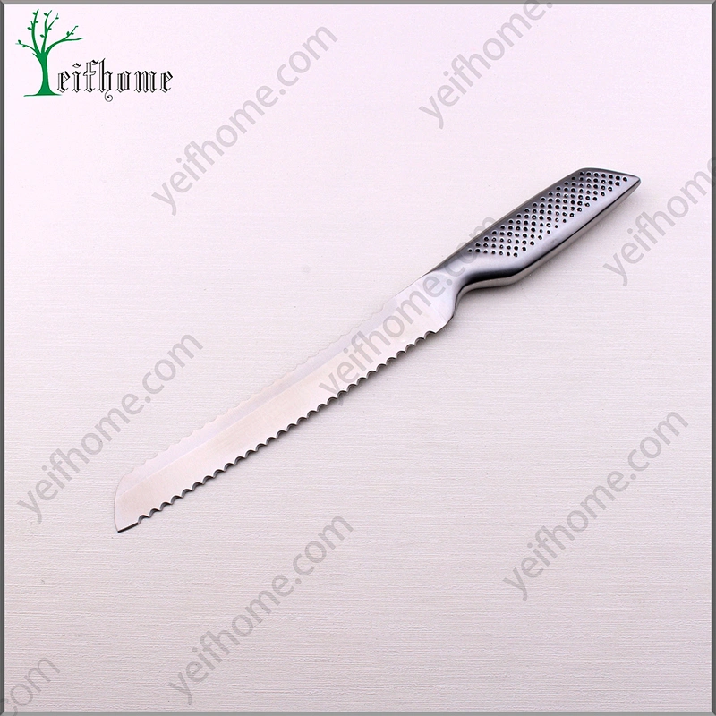 Professional stainless steel Double Serrated Edge bread knife