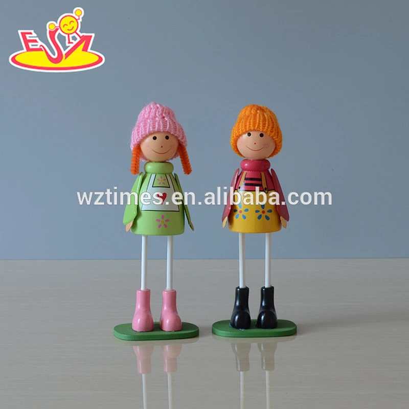 2018 New design wooden children's craft doll mini wooden children's craft doll popular wooden children's craft doll W02A156