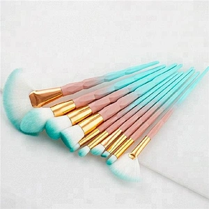 Newest Bamboo Design Handle 10pcs Cosmetic Makeup Brush Set With Soft Hair For Beauty