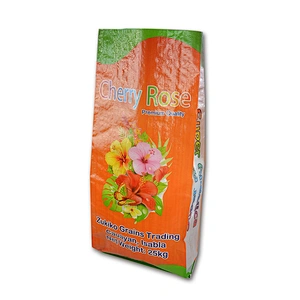 Color printing woven polypropylene king basmati rice bag 25kg wholesale