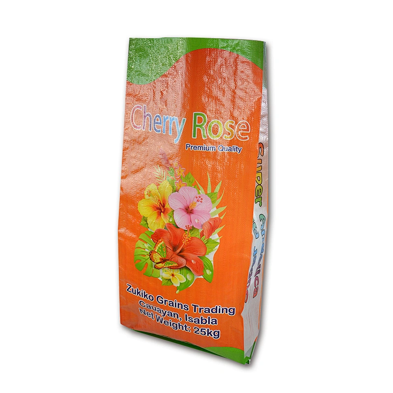 Color printing woven polypropylene king basmati rice bag 25kg wholesale