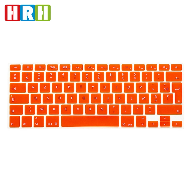 French Silicone Cover Keyboard Custom Colorful Skin laptop keyboard For Mac Book Pro 15 EU Version cover for macbook air 13