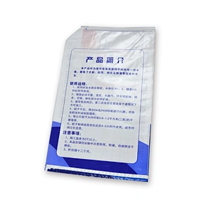 Hot selling bag is 20kg for cement putty packaging