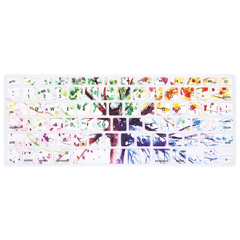 Free Sample China Suppliers Laptop Color Soft Silicone Slim Skin Keyboard Cover for macbook