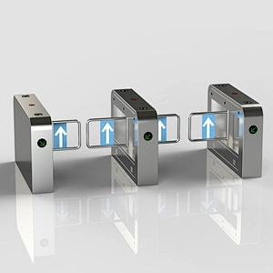 Supermarket pedestrian gates automatic swing barrier