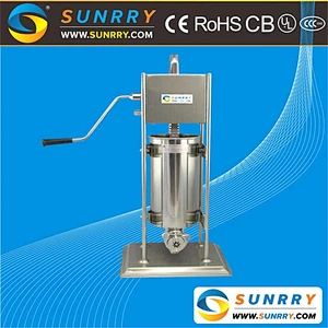 Manual churros machine for sale with 7 liters double speed stainless steel churros filler and cart (SUNRRY SY-CH7)