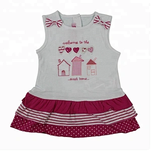 Wholesale latest design casual style summer children girls dress