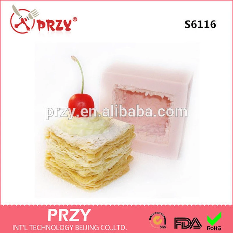 Silicone soap mold Cake with fruit shape