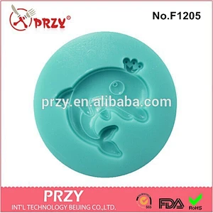 Baby blue whale cupcake mold,fondant silicone 3D mold,chocolate preymer clay Art