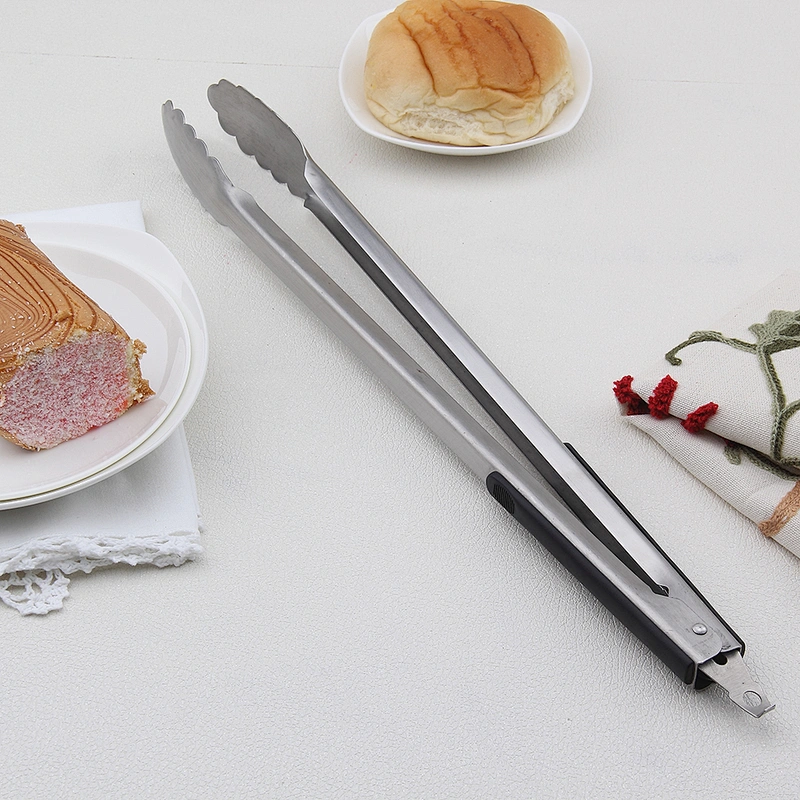Mini Stainless Steel Tea Tong Ice Tong with Wooden Handle