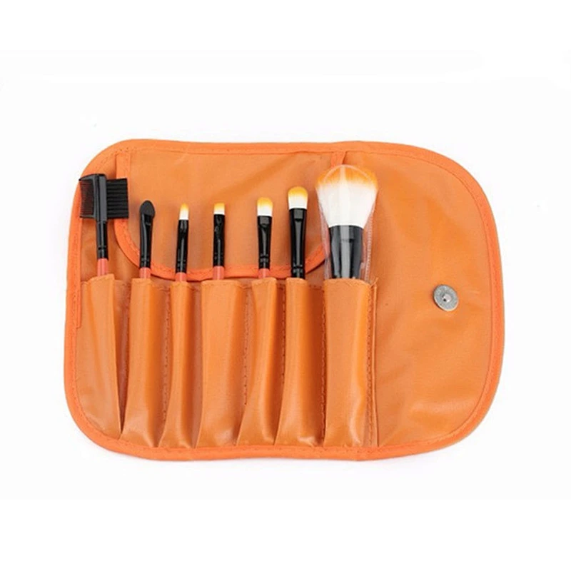 7pcs Professional Potable  makeup brushes sets with makeup bag for face make up beauty makeup brush tools