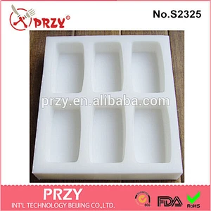 s2325 przy 6 cavity silicone handmade soap mold