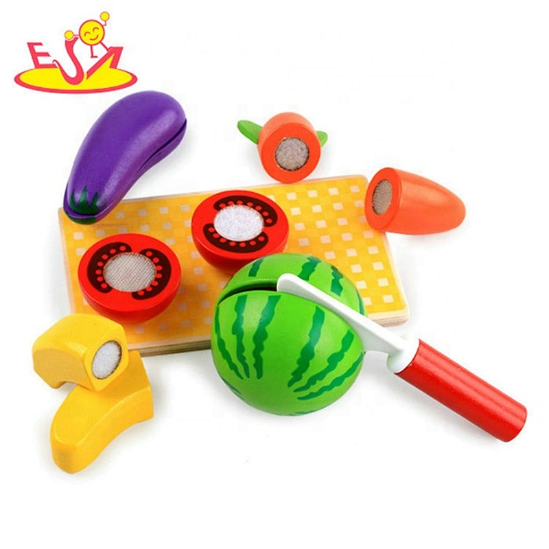New hottest simulation pretend play wooden cutting fruit toy for kids W10B280