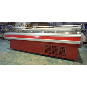New style supermarket refrigeration equipment and deli showcase with a lifted cover