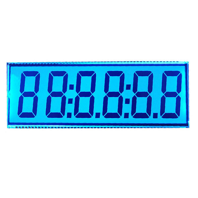 Custom big small 7 Segment monochrome display screen glass panel module TN LCD display