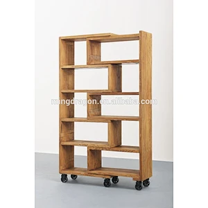 Chinese style furniture antique solid wood natural big bookcase