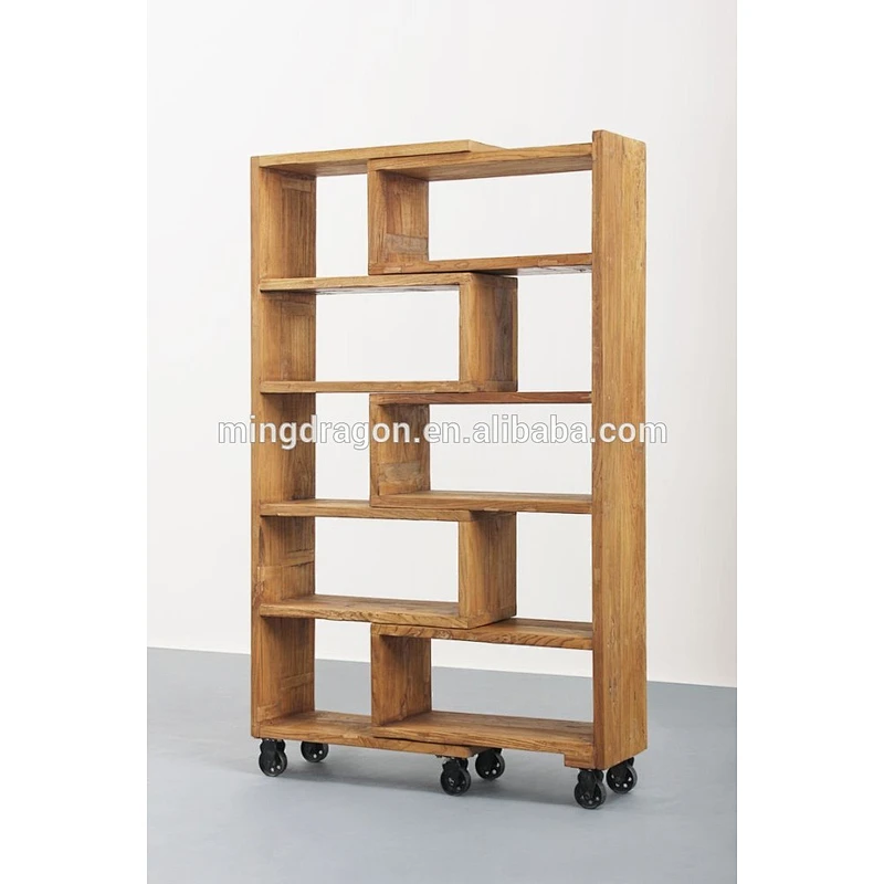Chinese style furniture antique solid wood natural big bookcase