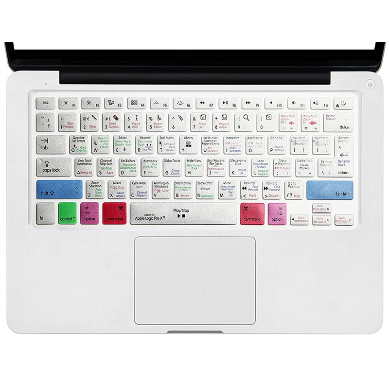Best Sellers In Alibab Logic Pro X Silicone Shortcuts Keyboard Cover laptop keyboard skin for Macbook Pro Retina 15