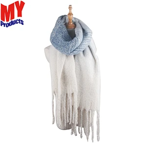 Fashion silk scarf winter scarves cable knit yellow scarf tudung