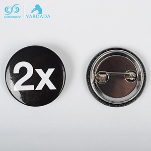 Custom Pin Tinplate Button Badge with Safety Pin