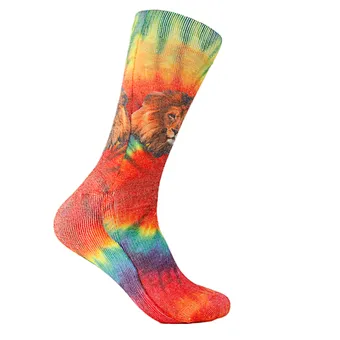 custom 3D logo digital printed photo print socks printing