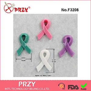F3208 Awareness Ribbon Mold Silicone Mould Resin Polymer Clay Fondant Candy Wax