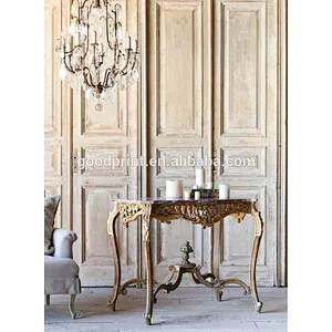 Antique Distressed French country furniture living room side table