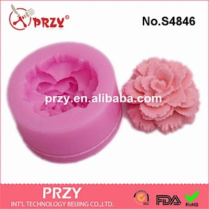 3D Silicone Flower Molds for Bakeware Soap Jelly Candy Tools
