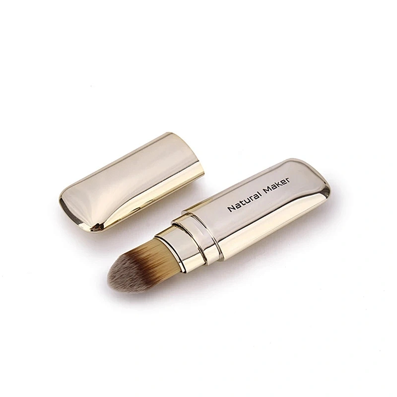 Natural Maker Retractable Portable Soft Foundation Makeup Brush Concealer Brush With Cap