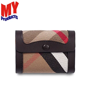 New high zipper quality genuine leather women cell phone wallet