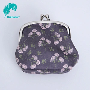 Chinese Wind Fabric Material Digital Print Pocket Cash Bag