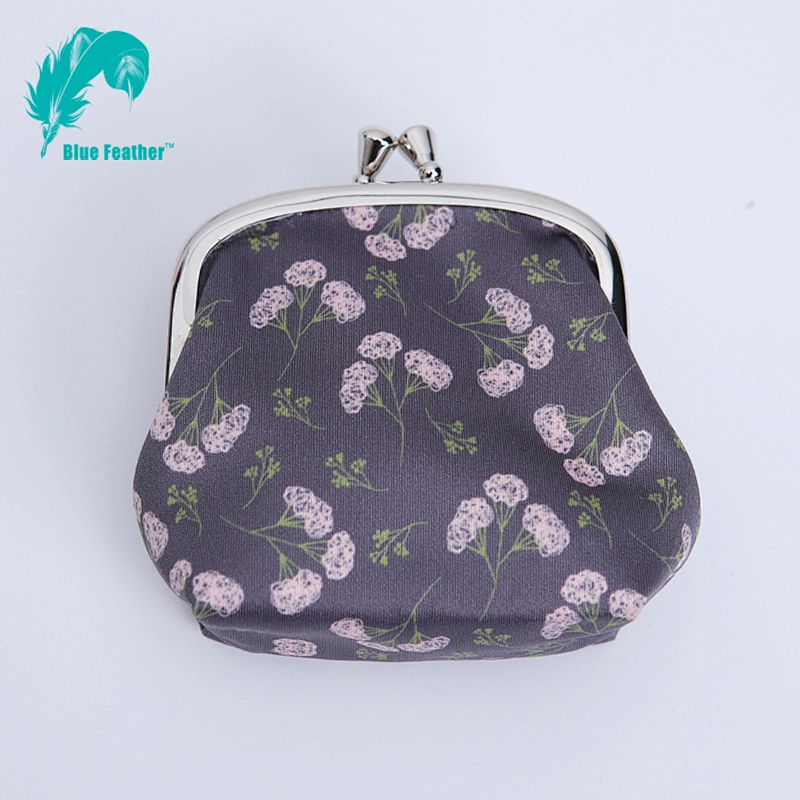 Chinese Wind Fabric Material Digital Print Pocket Cash Bag
